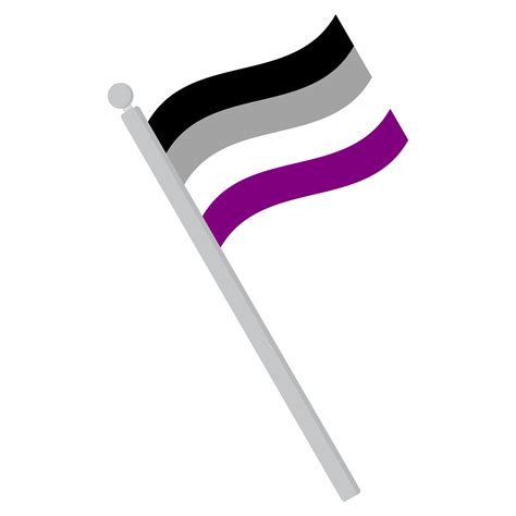 Asexual Pride flag in shape. International asexual pride flag in shape ...