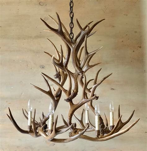 Antler Chandelier Hand Crafted Using Naturally Shed Rustic - Etsy