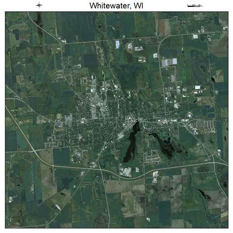 Aerial Photography Map of Whitewater, WI Wisconsin