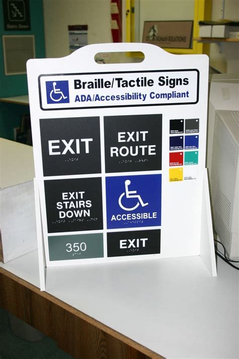 ADA Braille/Tactile signage to match your specs. STANCO | Ada signage ...