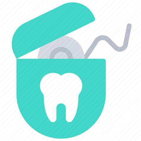 Dental, dentist, floss, flossing, hygiene, hygienic icon