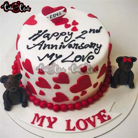 Happy 2nd Marriage Anniversary - Magnum Cakes - Best Customize Designer Cakes in Lahore