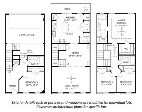 Four Bedroom Townhouse Floor Plans | www.resnooze.com