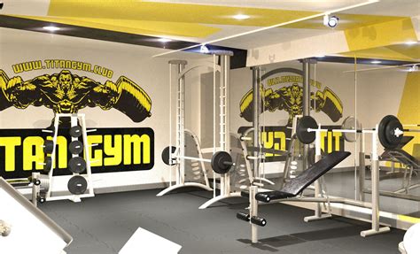 Fitness-club "Titan Gym" interior design and 3D on Behance Fitness ...