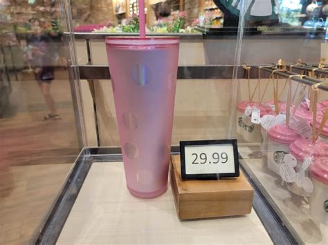 New Pink Polka-Dot Starbucks Tumbler at Disneyland Resort - Disney by Mark