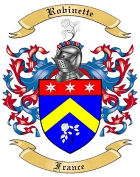 Robinette Family Crest from France by The Tree Maker