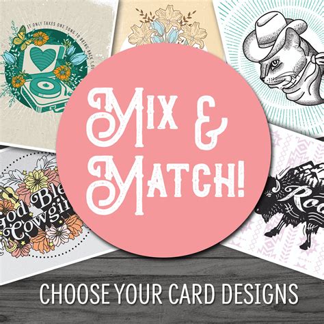 Mix & Match Note Cards Choose Your Card Designs Assorted - Etsy