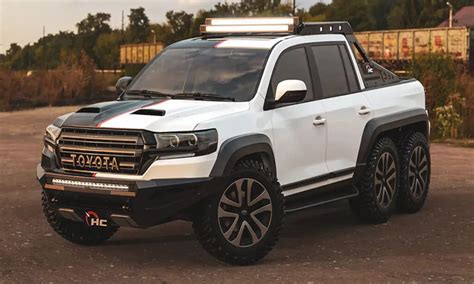 Latest digital renders reimagine Toyota Land Cruiser as 6x6 beast