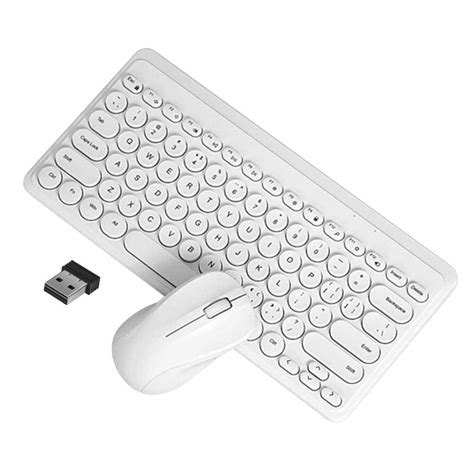 Wirelessly Keyboard and Mouse Slim Ergonomic USB Keyboard Mouse Combo ...