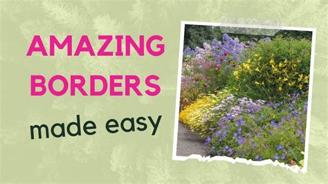 How to plant a beautiful herbaceous border - your complete guide - YouTube