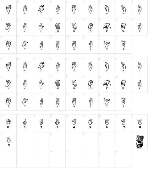 American Sign Language Font Download