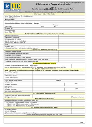 Health plusclaimform | PDF