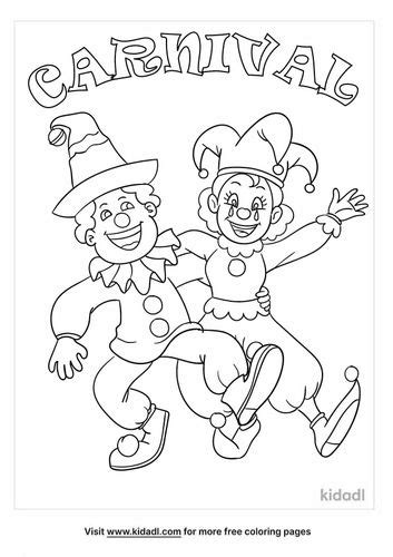 Carnival Coloring Sheets Coloring Pages