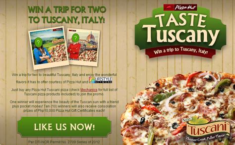 Pizza Hut Taste Tuscany Promo - Philippine Promos, Deals, Discounts ...