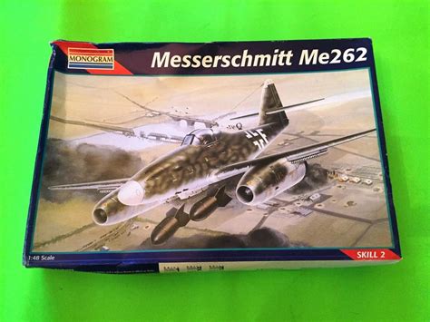 MESSERSCHMITT ME 262 FIGHTER PLANE MODEL KIT 1:48 MONOGRAM LOOK ...