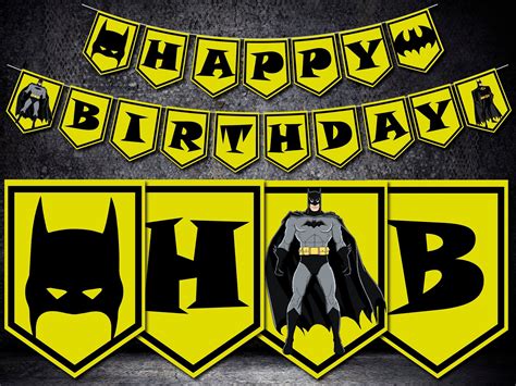Party Supplies digital batman backdrop banner super heroes birthday party backdrop banner batman ...
