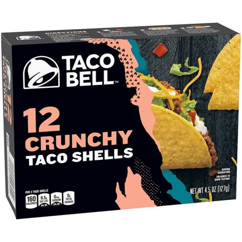 Taco Bell Crunchy Taco Shells, 12 ct - 4.5 oz Box - Walmart.com - Walmart.com