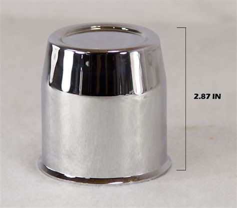 3.30 in Chrome Plated Steel Closed End Trailer Wheel Center Cap for RV/Trailer/Motorhomes.