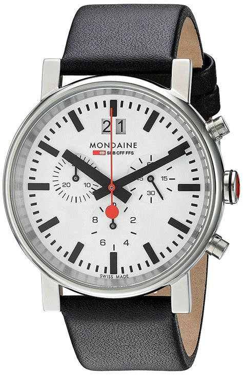 Mondaine Unisex A690.30304.11SBB Quartz Analog Chronograph Watch | Timex watches, Watches for ...