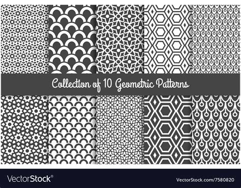 Modern geometric patterns Royalty Free Vector Image