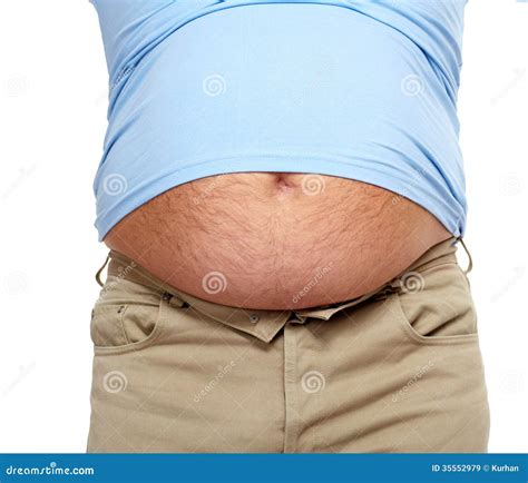 Fat man with a big belly. stock image. Image of lifestyle - 35552979