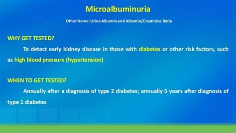 Microalbuminuria