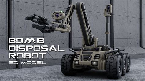 Bomb Disposal Robot 3D model rigged | CGTrader