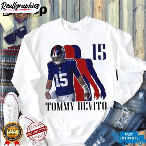 Original Tommy Devito No. 15 New York Giants Silhouette Shirt ...