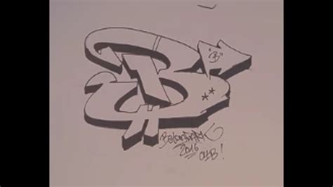 How to draw an B in graffiti Letters ABC Graffiti zeichnen das B sketching - YouTube