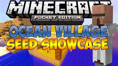 Ocean Village Seed - Village in the Ocean - Minecraft Pocket Edition - YouTube