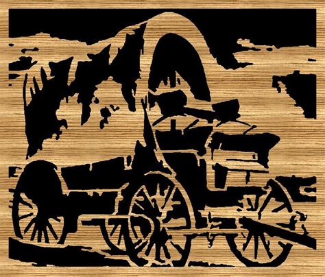 covered wagon | Scroll saw patterns free, Scroll saw patterns, Scroll saw