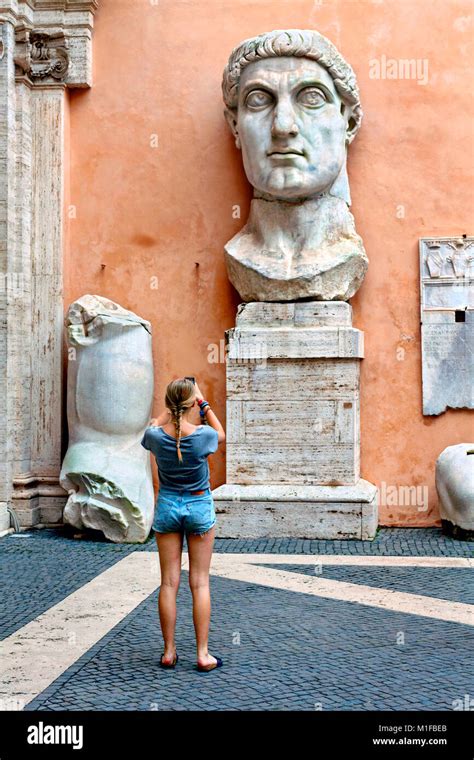 Statue colossus constantine hi-res stock photography and images - Alamy