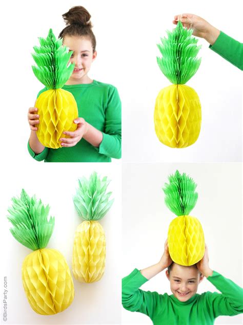 DIY Pineapple Honeycomb Party Decorations - Party Ideas | Party Printables Blog