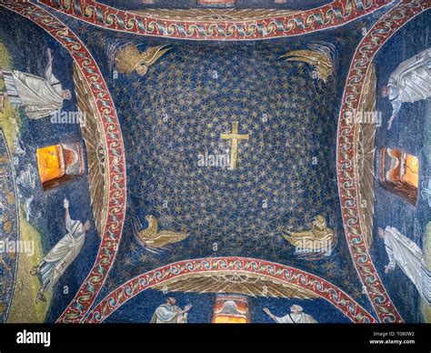 Italy, Emilia Romagna, Ravenna, the mosaics of Mausoleo di Galla Placidia, mausoleum Stock Photo ...