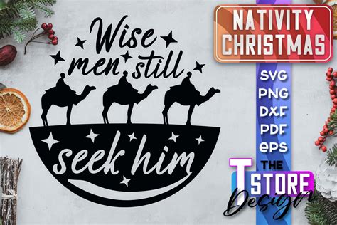 Nativity Christmas SVG | Christmas SVG Graphic by The T Store Design · Creative Fabrica