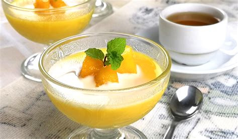 Mango Pudding - How to make mango pudding in 3 simple steps