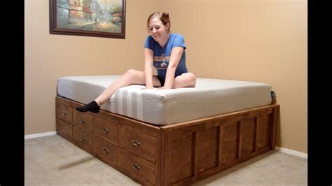 Build A Queen Size Bed Frame With Storage