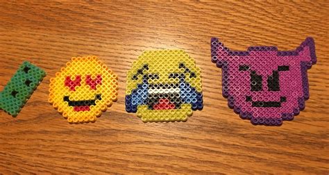 Emojis Perler Beads. | Perler beads, Perler, Emoji