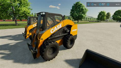 CASE SV280 & TV370 Skidsteer Pack v1.0 FS22 Mod | Farming Simulator 22 Mod