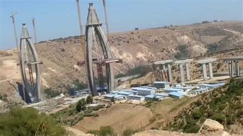 Construction du Pont à Haubans sur le Bouregreg à Rabat القنطرة المعلقة ...