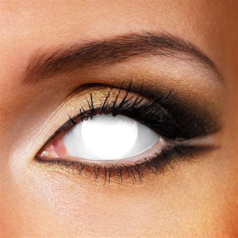 Blind White Yearly Colored Contacts – Lensweets | Contact lenses colored, Colored contacts ...