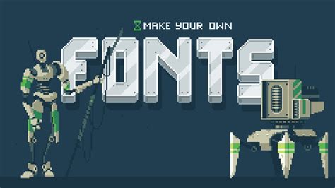 How to make Pixel Art Fonts! - YouTube