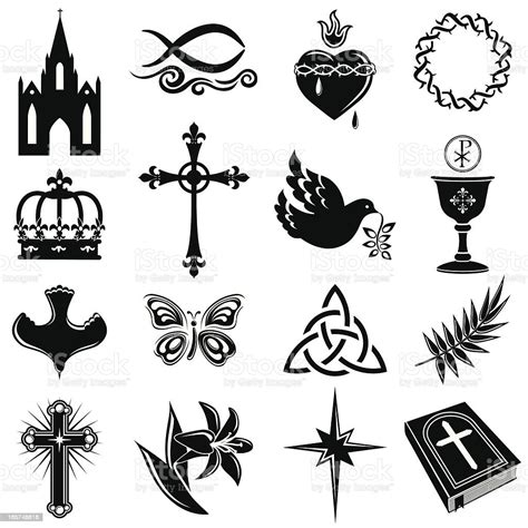 Christian Symbols Stock Vector Art & More Images of Bible 165748818 | iStock