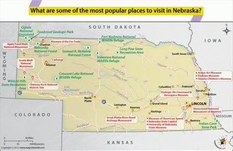 What are some of the most popular places to visit in Nebraska? - Answers