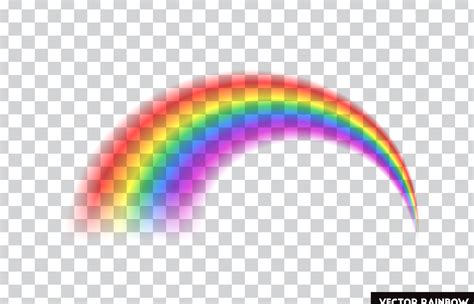 Transparent rainbow. Vector illustration. Realistic rainbow on ...