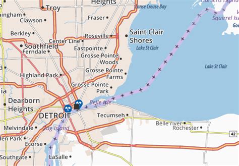 MICHELIN Grosse Pointe map - ViaMichelin