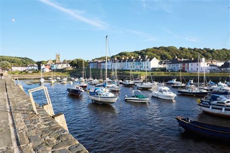 Aberaeron - Welsh harbour stock photo. Image of picturesque - 10874998