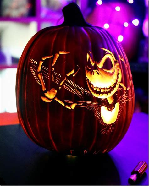 This Wonderful Jack Skellington Pumpkin Carving Will Reach Out And Grab You - Between The Pages Blog