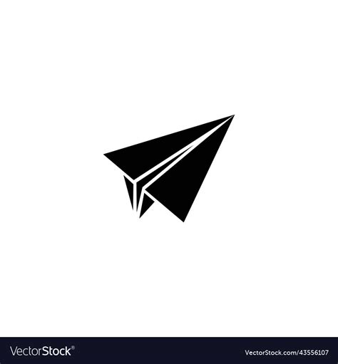 Paper plane logo Royalty Free Vector Image - VectorStock