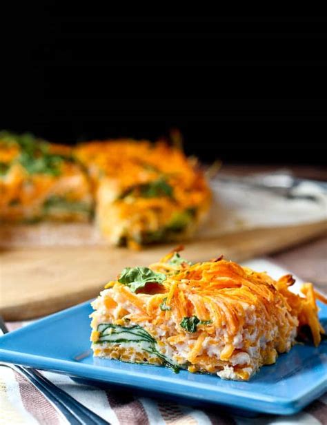 Egg White Breakfast Bake with Sweet Potato and Spinach - Rachel Cooks®